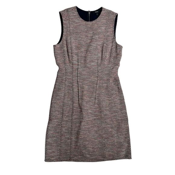 Theory Hourglass Beacon Tweed Sleeveless Sheath Dress Size 8 - Picture 11 of 13